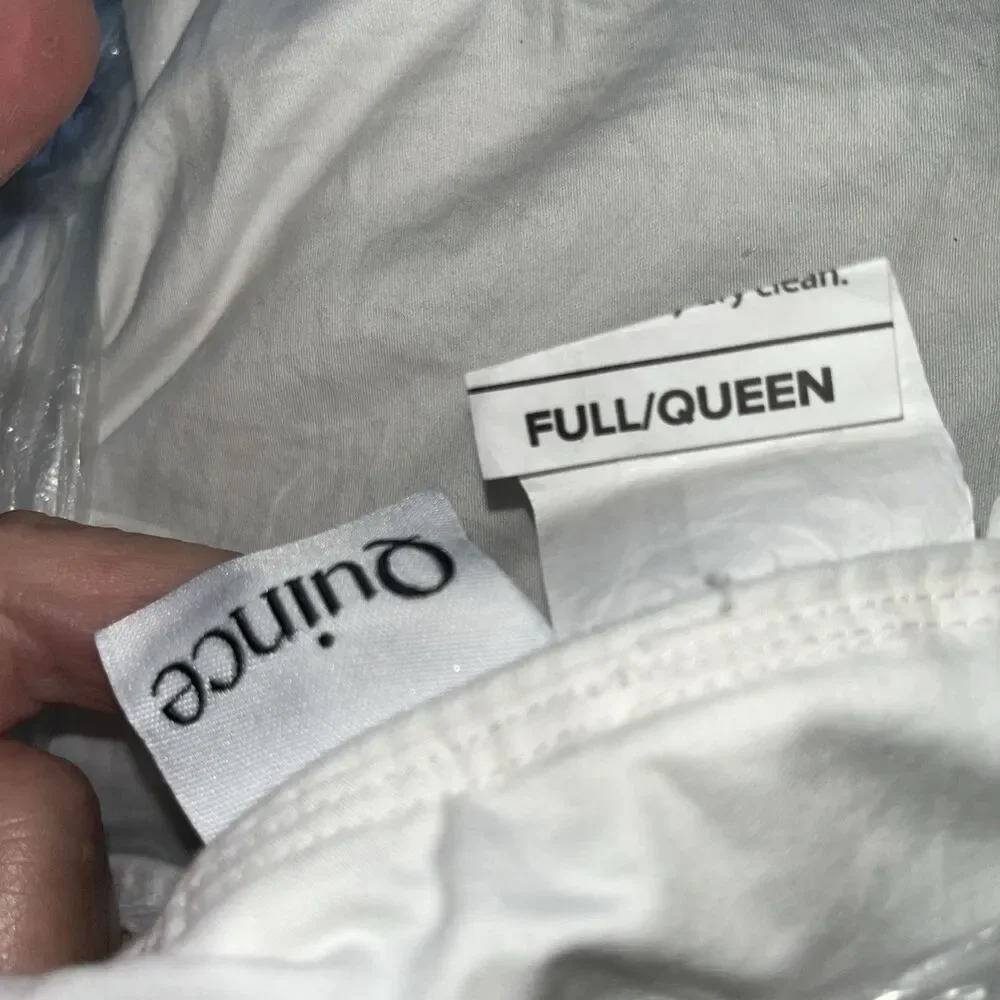 Premium Quince Down Alternative Comforter, Full/Queen, White